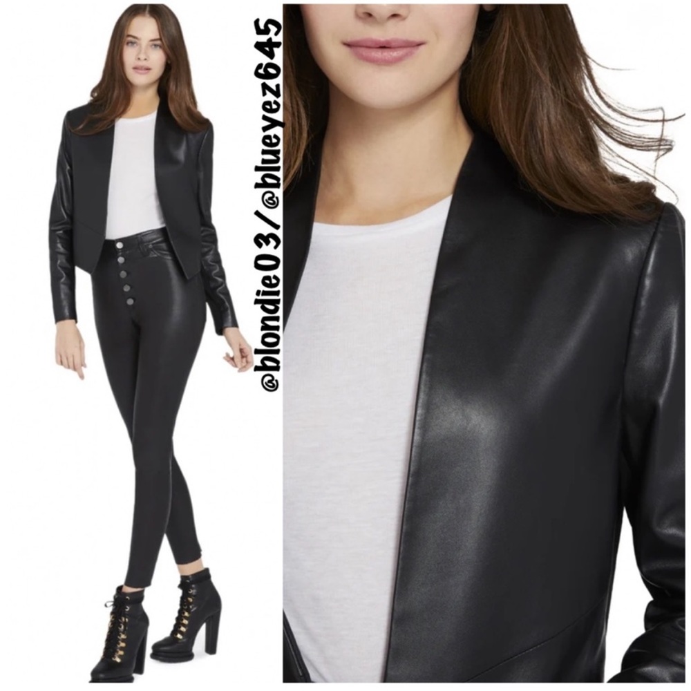 Alice + Olivia “New Harvey” Leather Jacket M - Picture 3 of 8